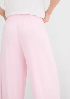 Clearance Culotte de viscosa fluida Mujer Básicos|Pantalones