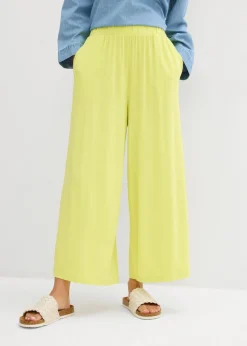 Best Culotte de viscosa fluida Mujer Básicos|Pantalones