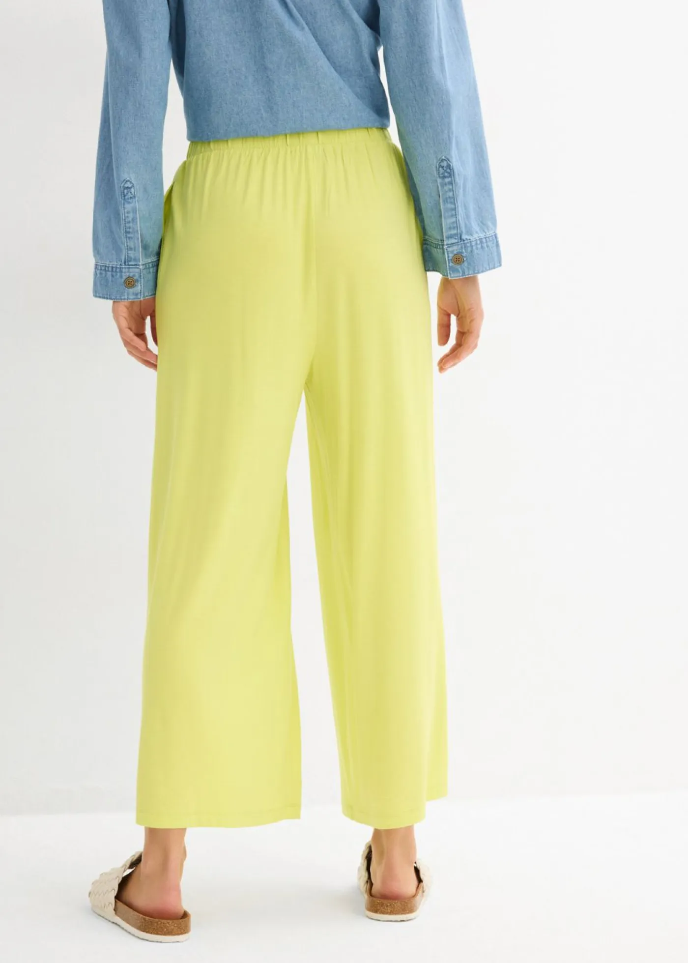Best Culotte de viscosa fluida Mujer Básicos|Pantalones