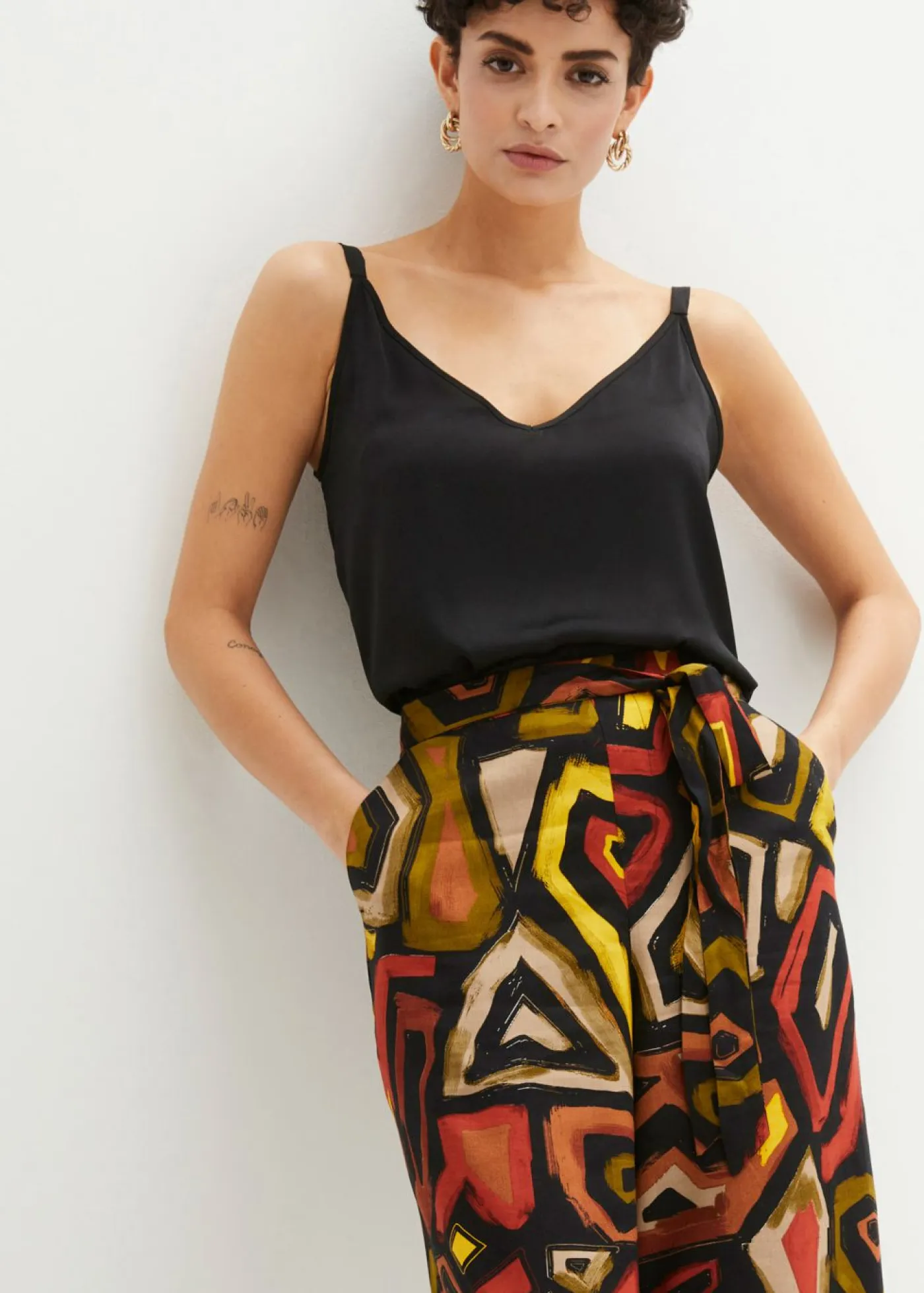 Best Culotte de viscosa fluida Mujer Pantalones|Novedades