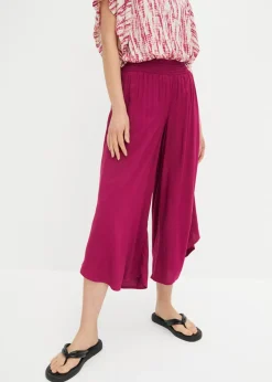 Culotte hasta la pantorrilla de viscosa sostenible Mujer Pantalones
