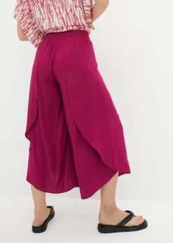 Culotte hasta la pantorrilla de viscosa sostenible Mujer Pantalones