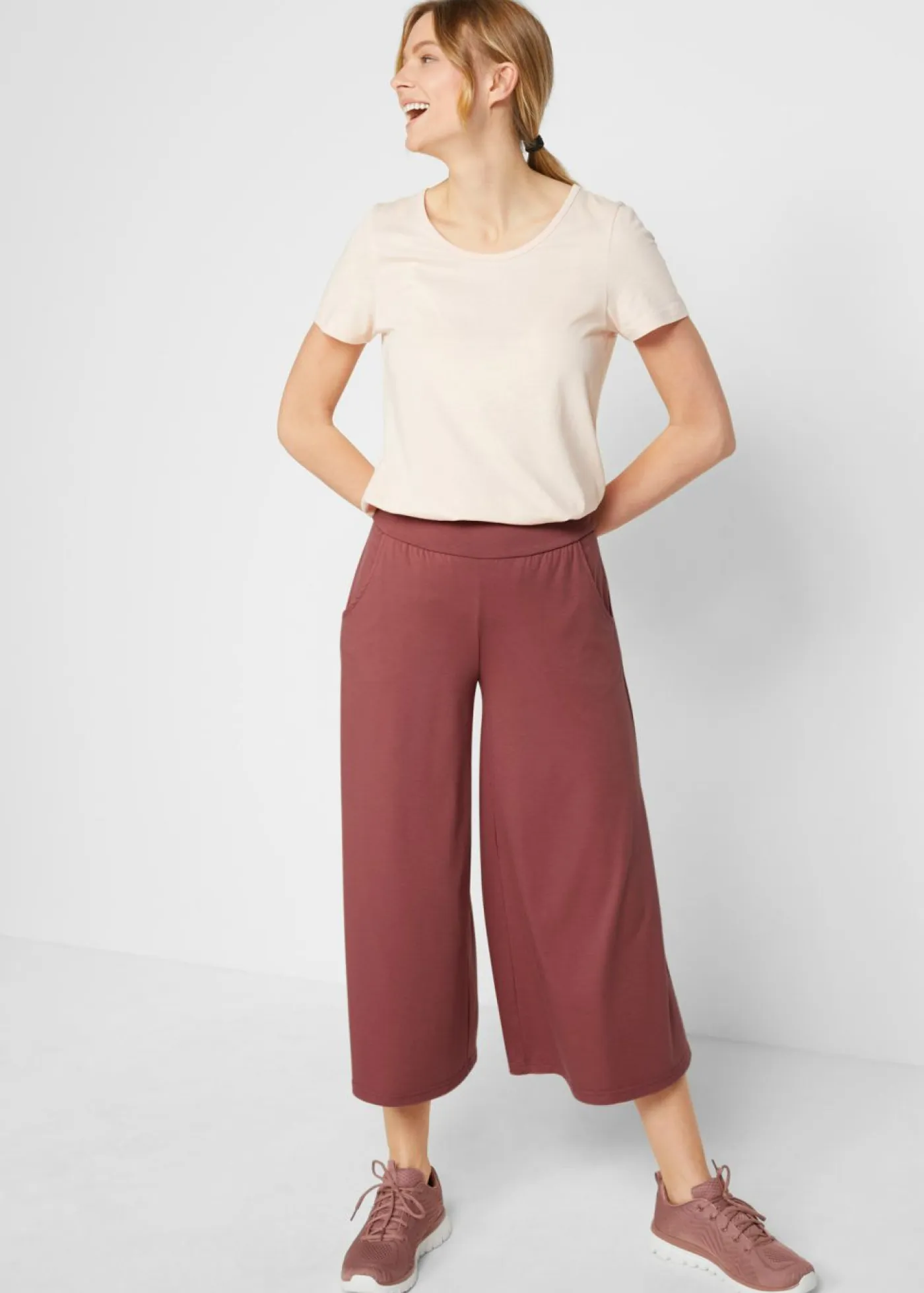 Sale Culotte homewear con pernera ancha Mujer Homewear|Ropa Deportiva