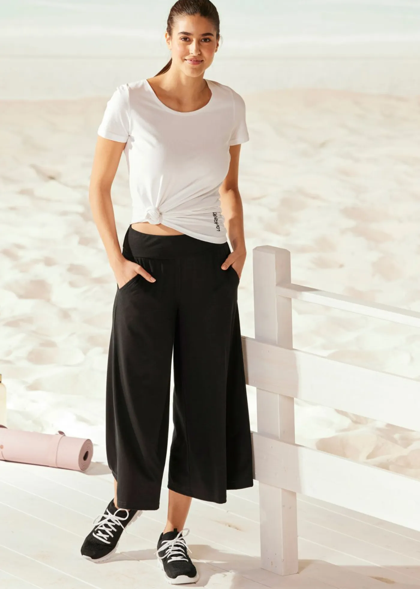 Discount Culotte homewear con pernera ancha Mujer Homewear|Ropa Deportiva