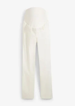 Hot Elegantes pantalones premamá de pierna recta confeccionados en una mezcla de algodón agradable para la piel Mujer Premamá