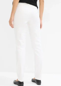 Hot Elegantes pantalones premamá de pierna recta confeccionados en una mezcla de algodón agradable para la piel Mujer Premamá