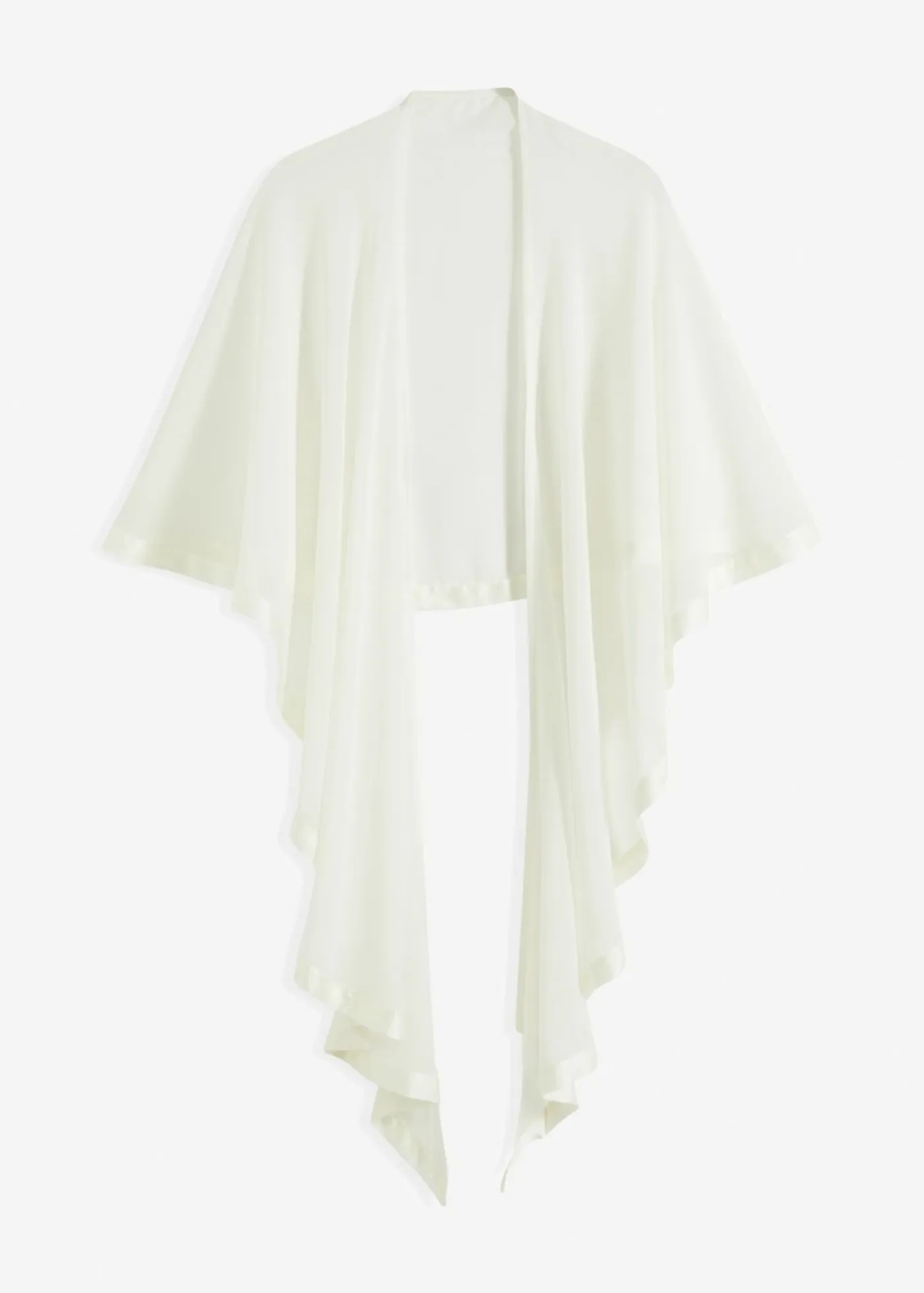 Online Estola con un delicado detalle de satén Mujer Ponchos|Jerséis