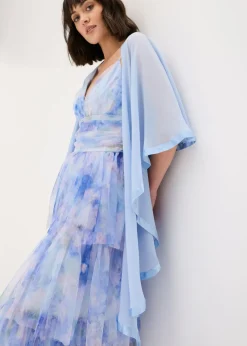 Sale Estola con un delicado detalle de satén Mujer Ponchos|Jerséis