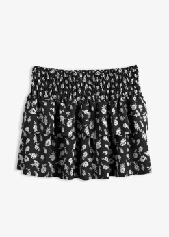 Falda a capas de tejido arrugado estructurado Mujer Faldas