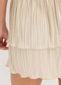 Sale Falda corta plisada Mujer Faldas