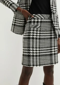 Outlet Falda de bouclé suave Mujer Faldas