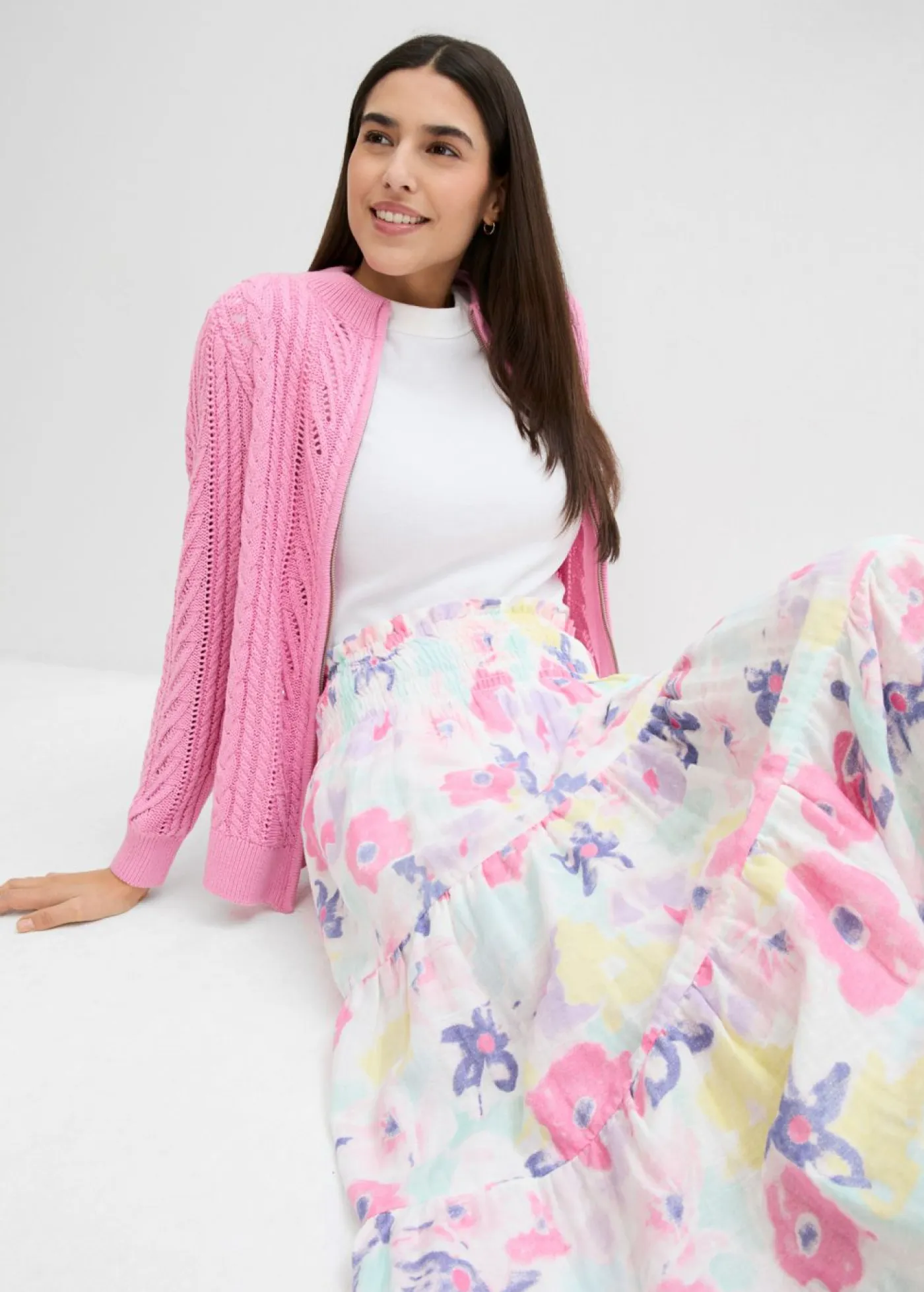 Hot Falda de capas de muselina Mujer Faldas