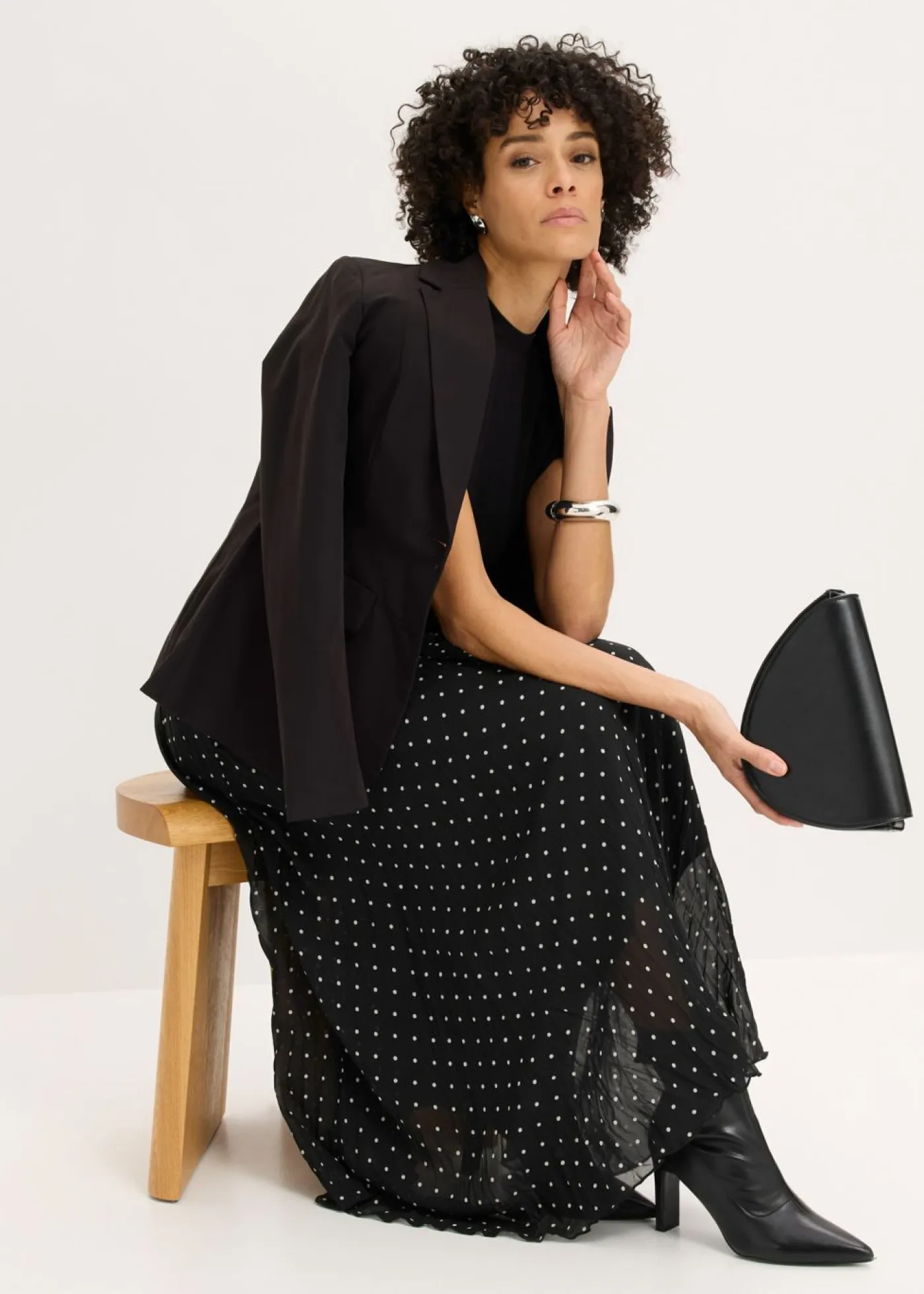 Best Falda de gasa con look arrugado Mujer Faldas|Novedades