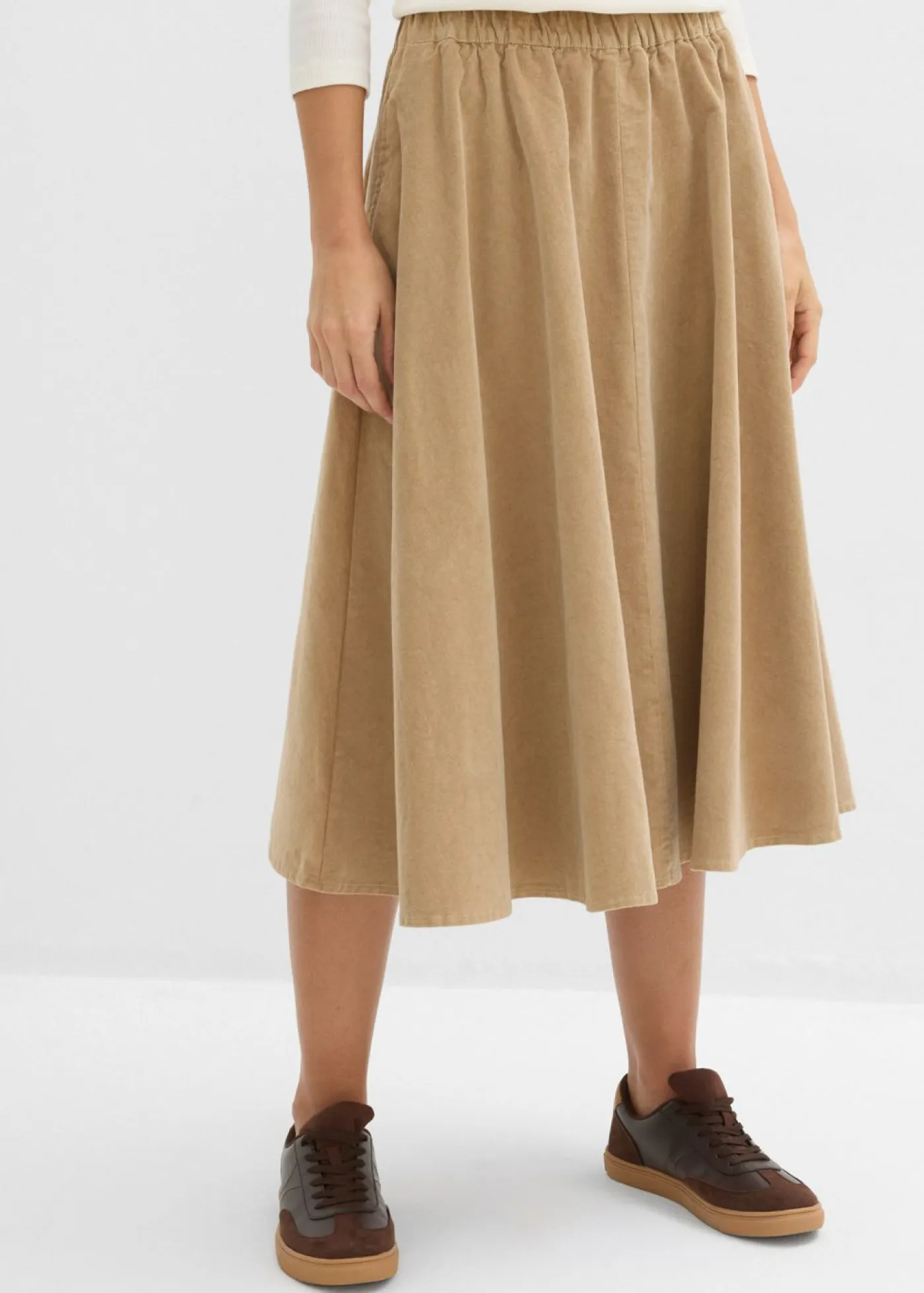 Clearance Falda de pana de mezcla de algodón Mujer Faldas