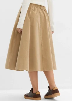 Clearance Falda de pana de mezcla de algodón Mujer Faldas