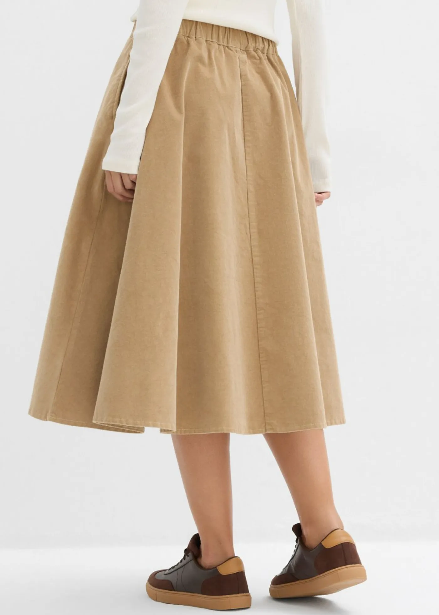 Clearance Falda de pana de mezcla de algodón Mujer Faldas