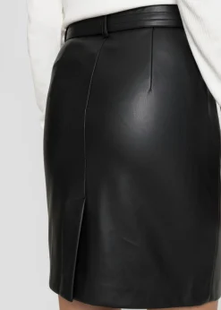 New Falda de piel sintética Mujer Faldas