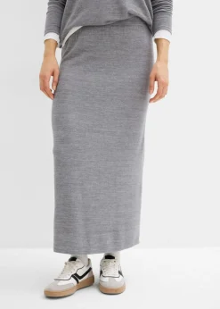 Online Falda de punto con aspecto de punto Mujer Faldas|Ropa Cómoda