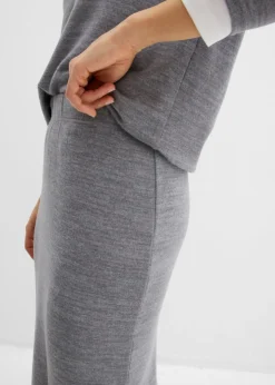 Online Falda de punto con aspecto de punto Mujer Faldas|Ropa Cómoda