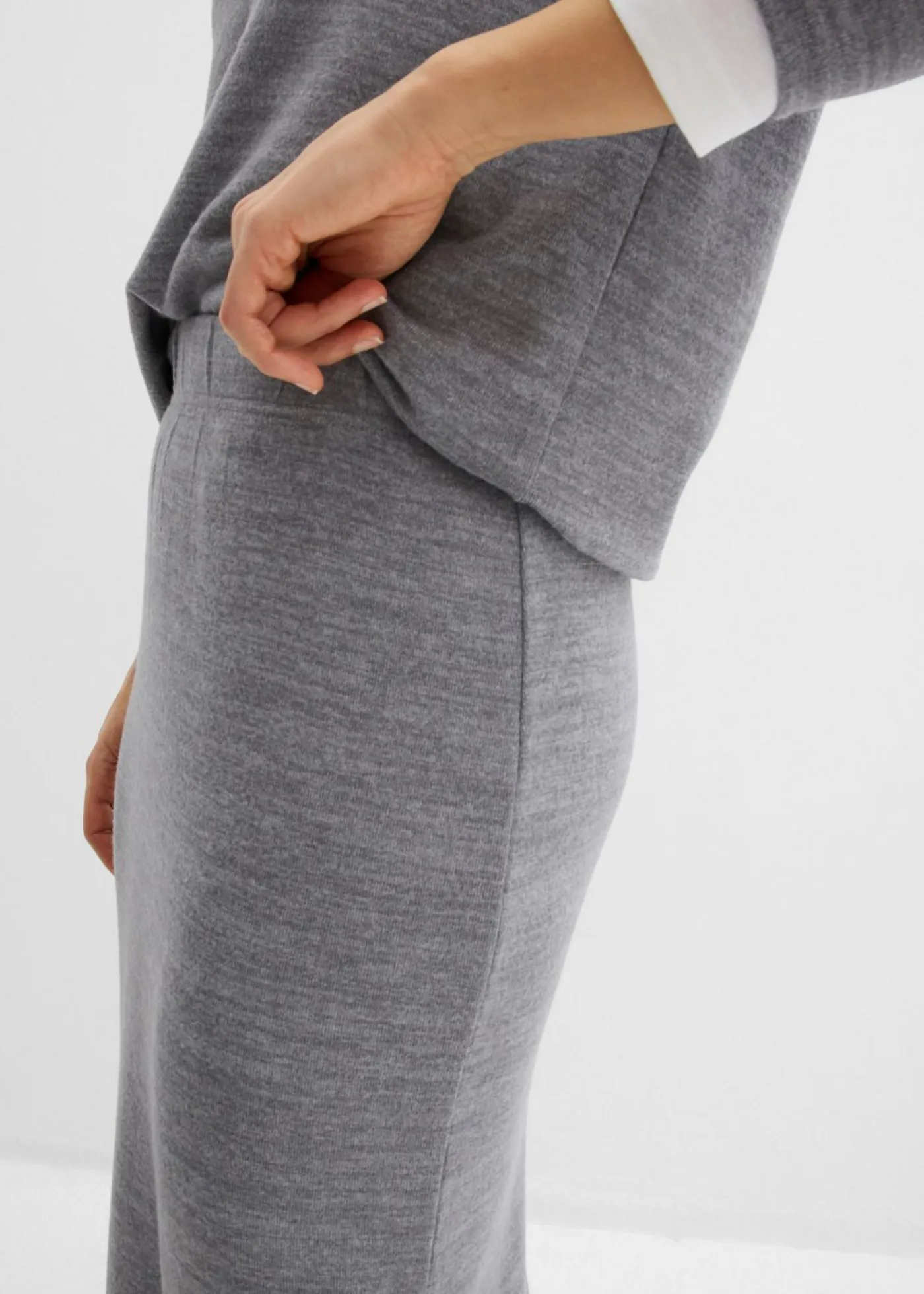 Online Falda de punto con aspecto de punto Mujer Faldas|Ropa Cómoda