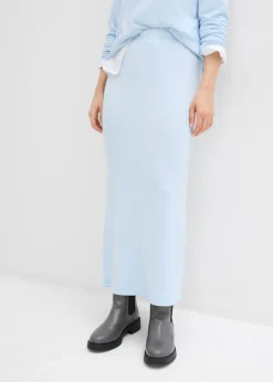 Falda de punto con aspecto de punto Mujer Faldas|Ropa Cómoda