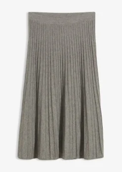 Sale Falda de punto con lana merino Mujer Premium|Faldas
