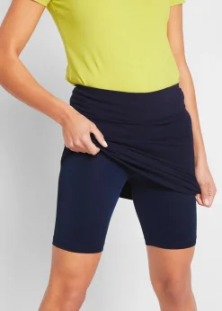 Falda de punto con pantalón de ciclismo Mujer Faldas