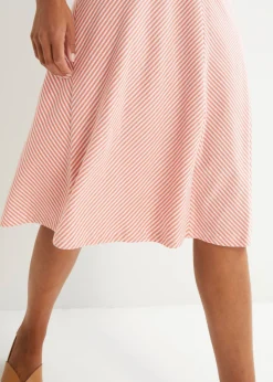 Online Falda de punto con rayas y largo hasta la rodilla Mujer Faldas