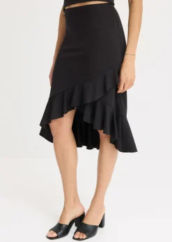 Outlet Falda de punto con volantes Mujer Faldas