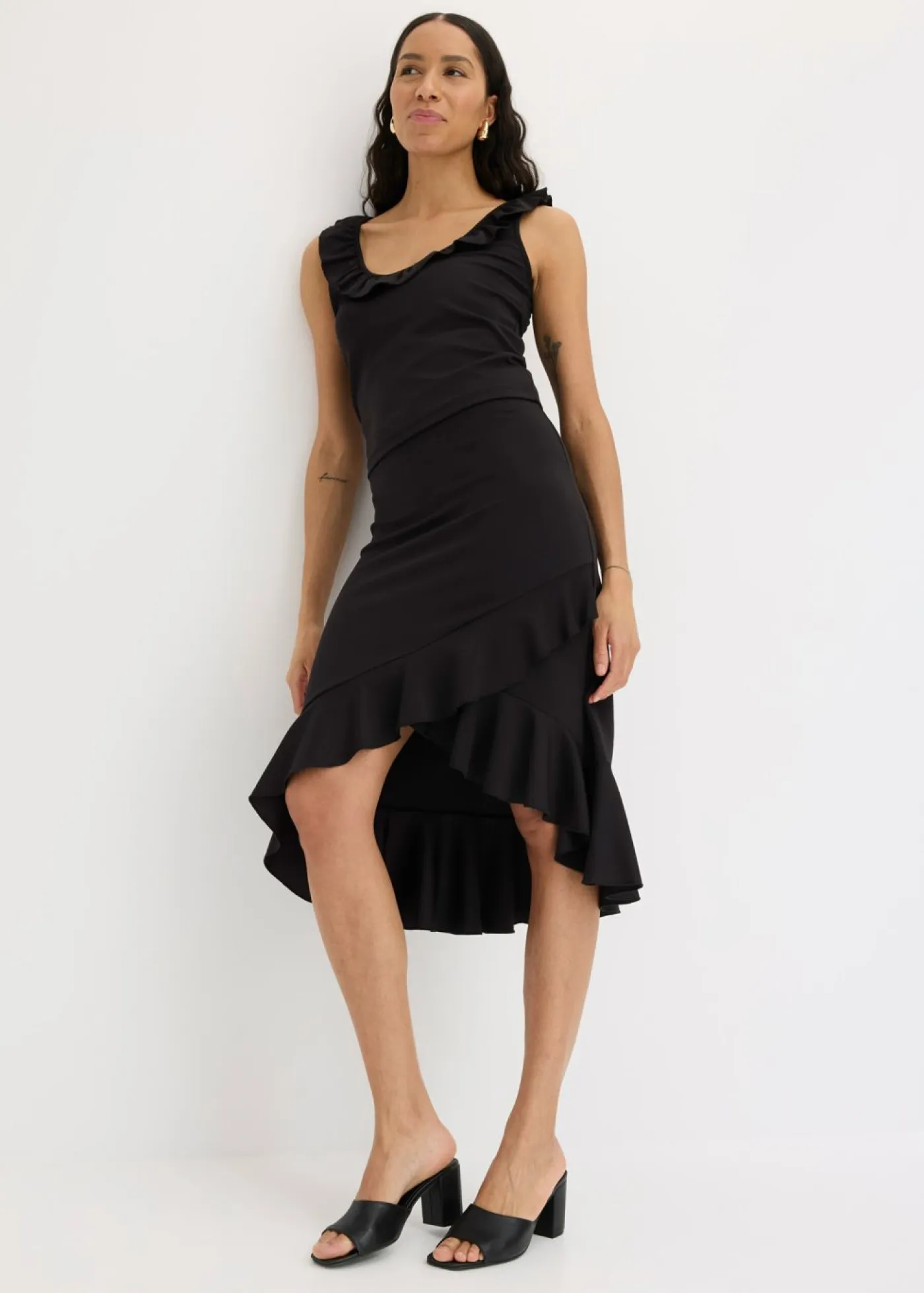 Outlet Falda de punto con volantes Mujer Faldas