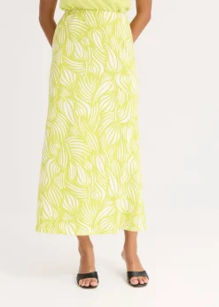 New Falda de punto de algodón elástico Mujer Faldas