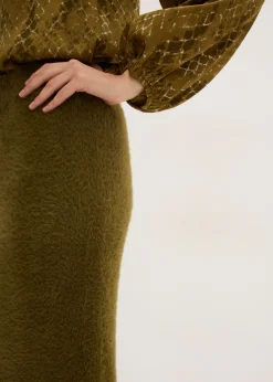 Discount Falda de punto de hilo metálico suave Mujer Faldas