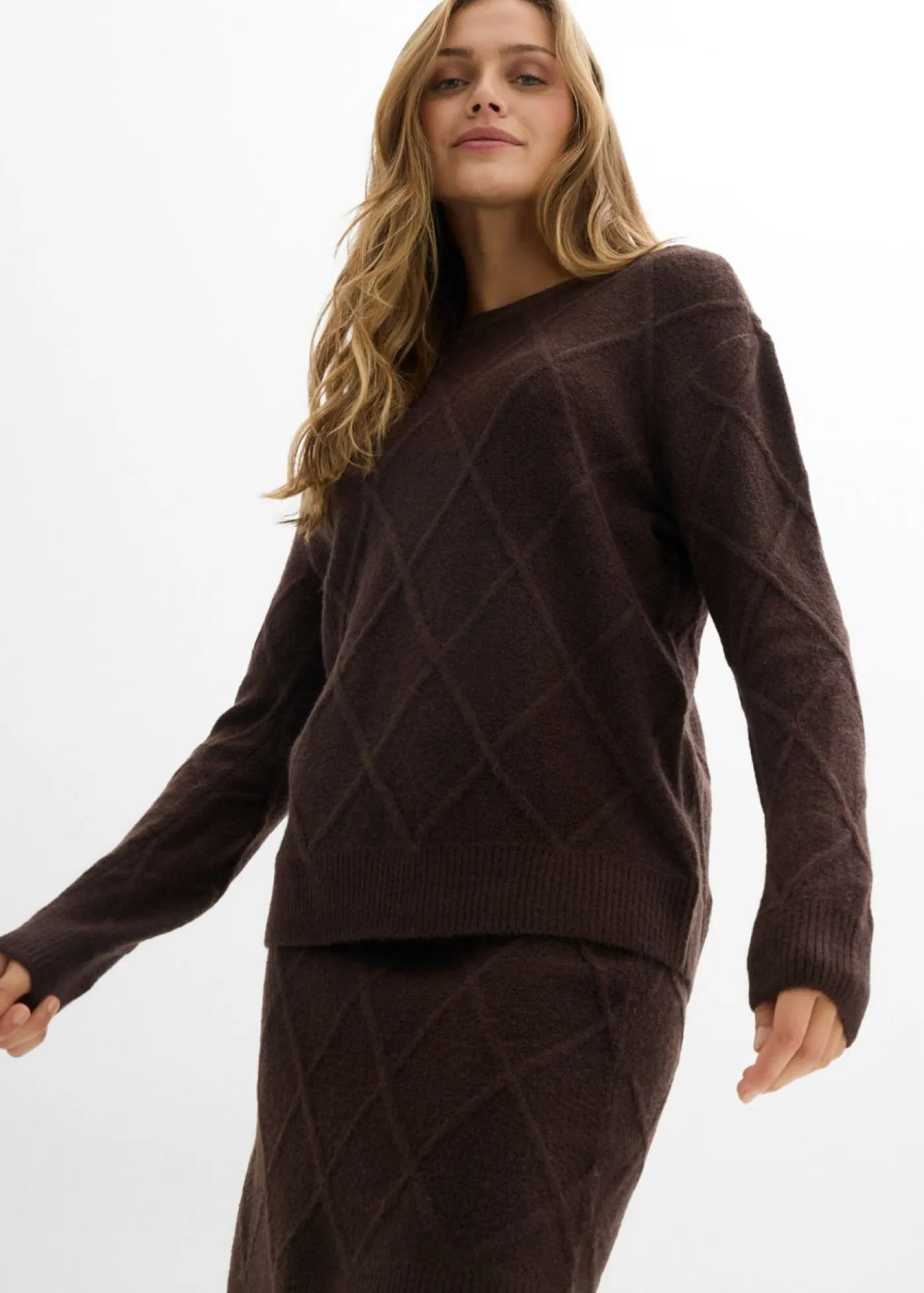 Discount Falda de punto trenzado Mujer Faldas