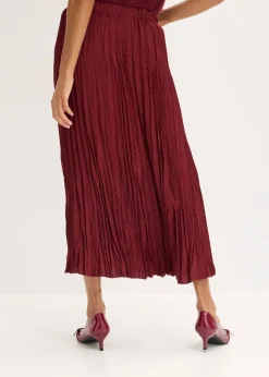 Clearance Falda de satén con efecto arrugado Mujer Faldas