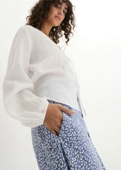 New Falda de viscosa hasta la rodilla con bolsillos y cintura cómoda Mujer Faldas