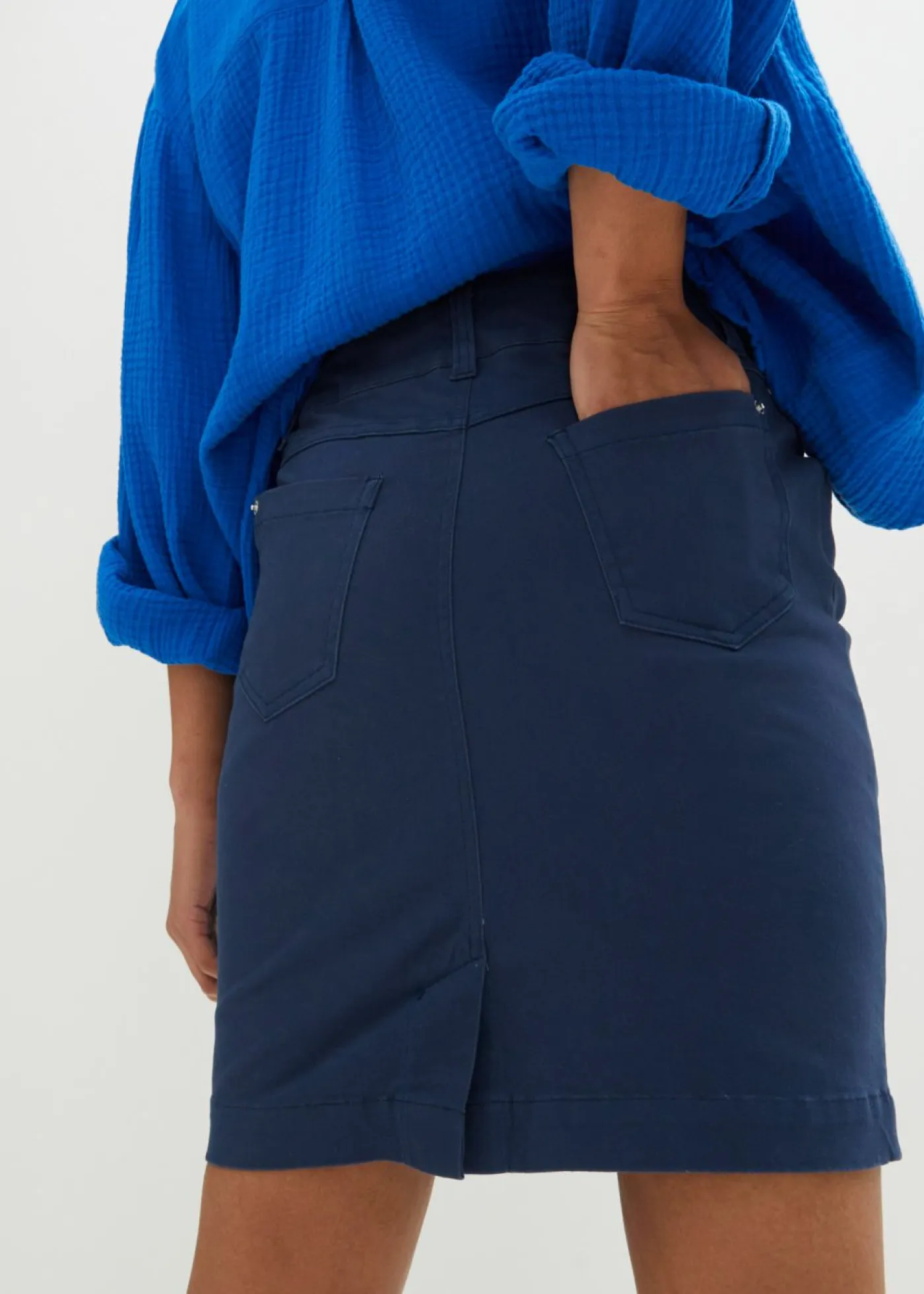 Sale Falda elástica con licra Mujer Faldas