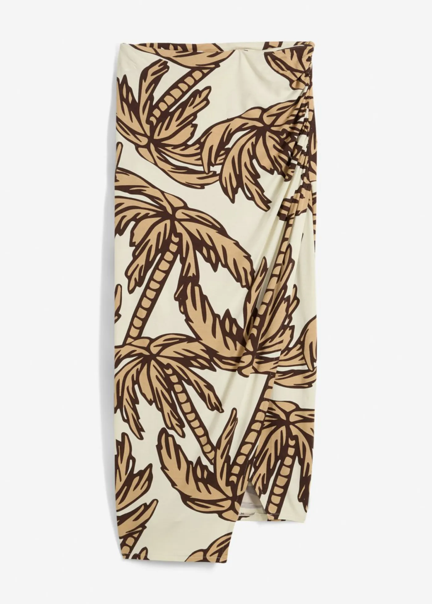 Clearance Falda estampada de punto de mezcla de viscosa suave Mujer Faldas