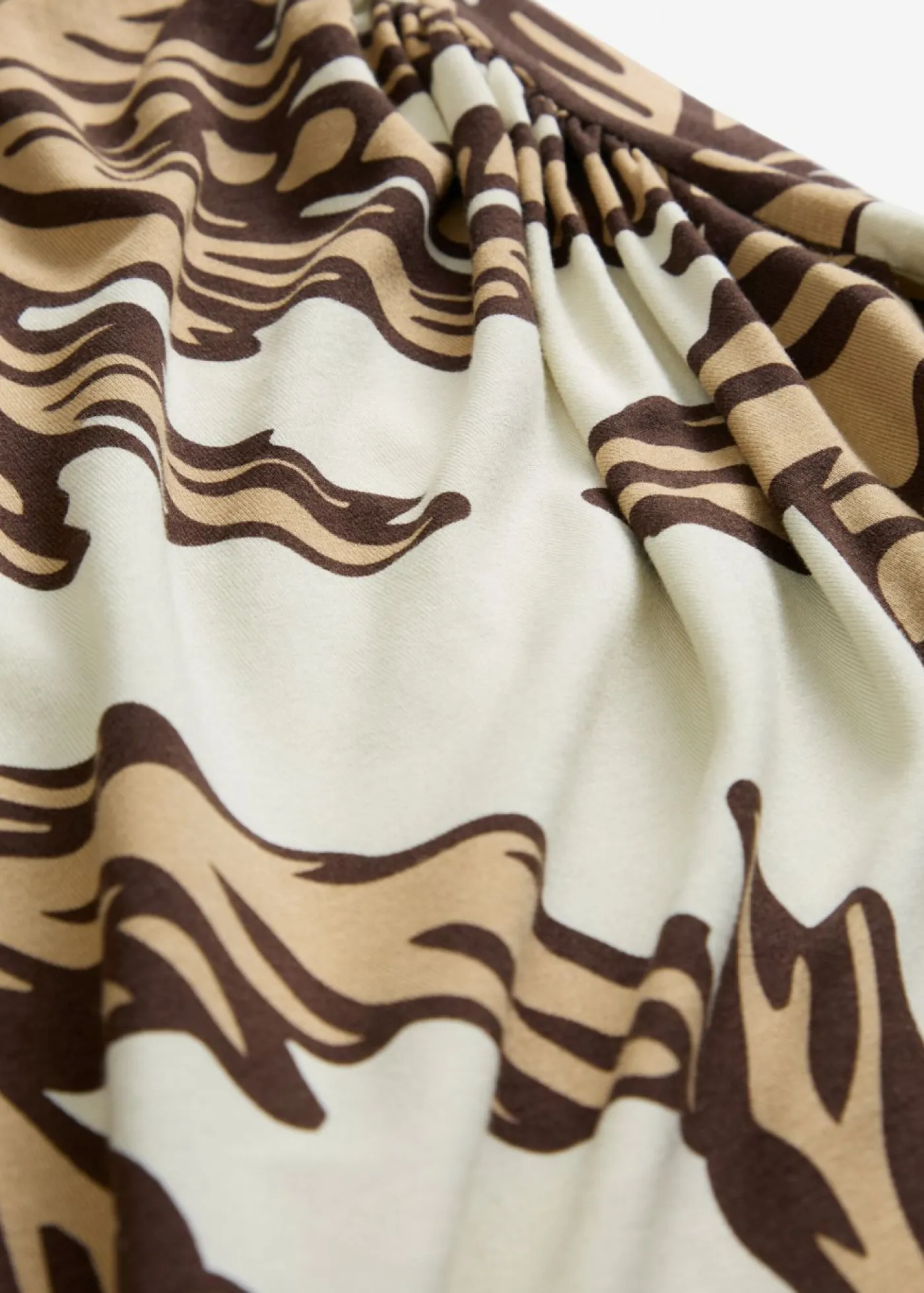 Clearance Falda estampada de punto de mezcla de viscosa suave Mujer Faldas