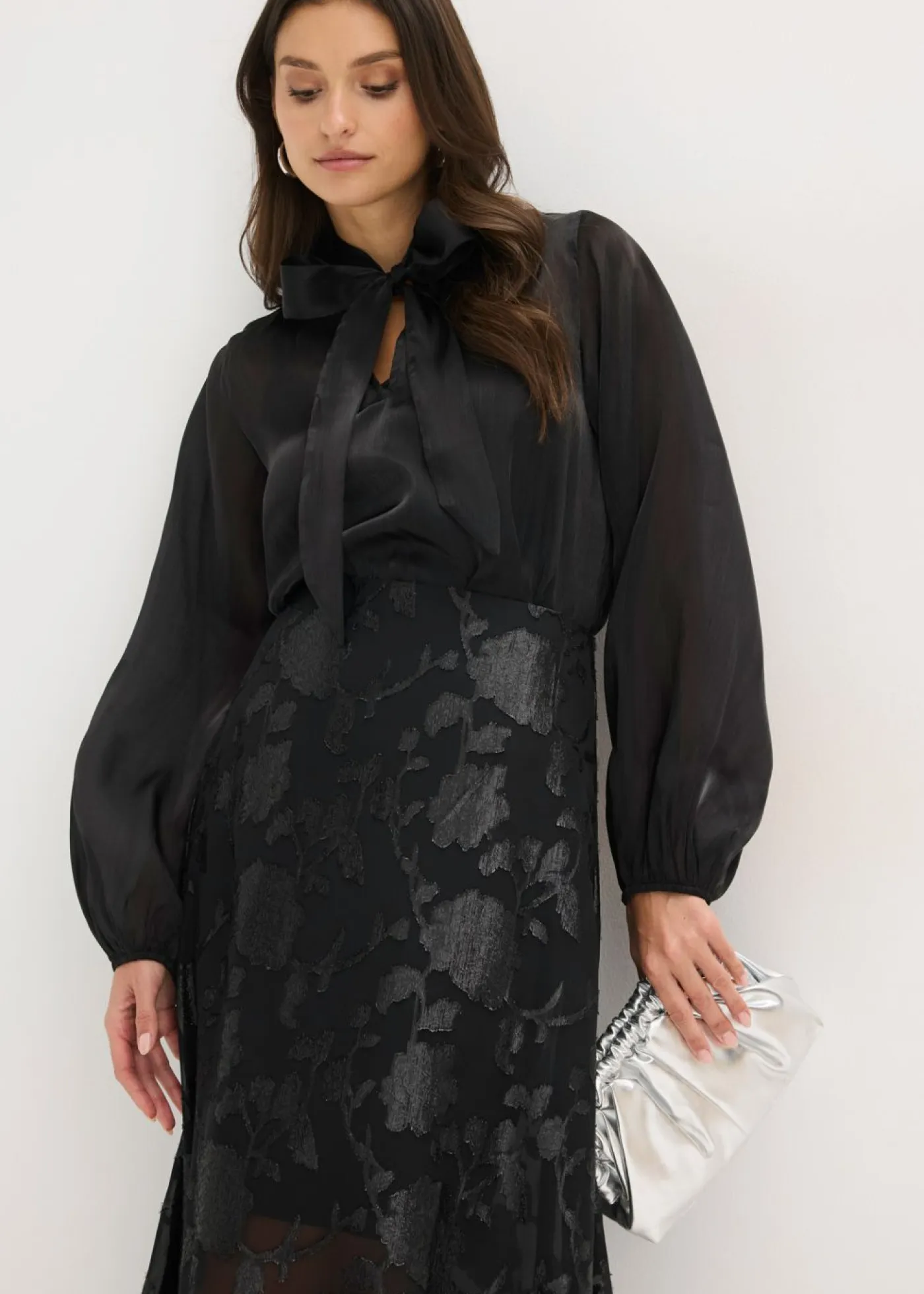 Online Falda larga con dobladillo asimétrico Mujer Faldas|Ropa Elegante