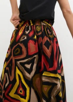 Sale Falda larga de viscosa fluida Mujer Faldas|Novedades