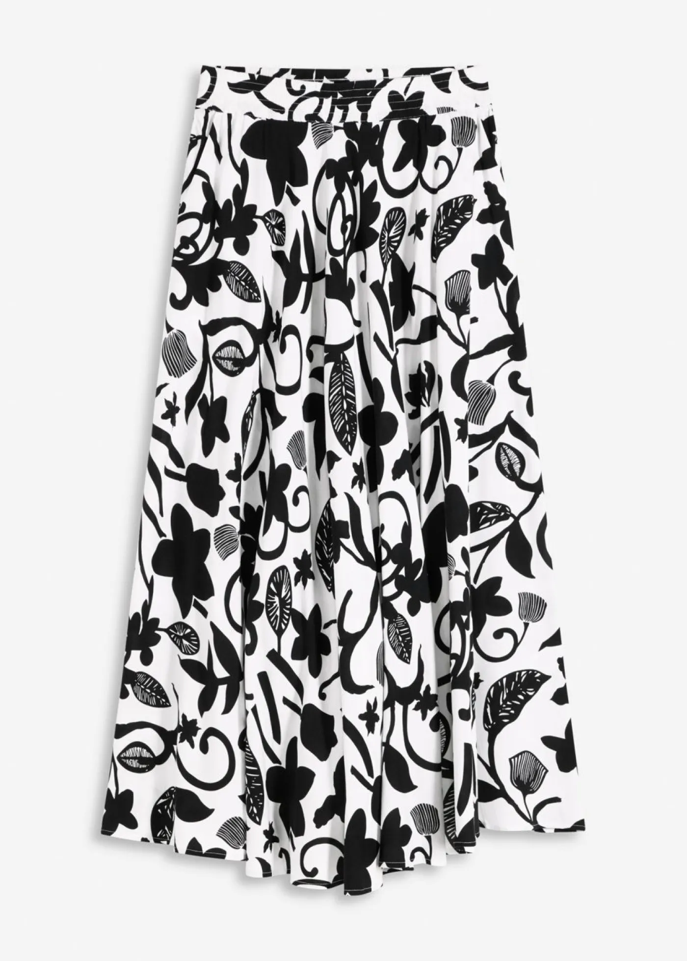 Clearance Falda larga de viscosa fluida Mujer Faldas