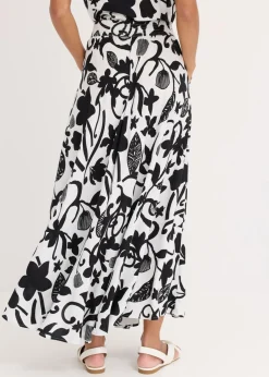 Clearance Falda larga de viscosa fluida Mujer Faldas