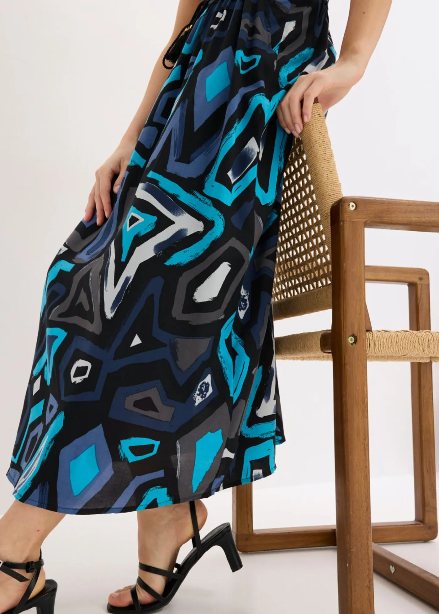 Online Falda larga de viscosa fluida Mujer Faldas|Novedades