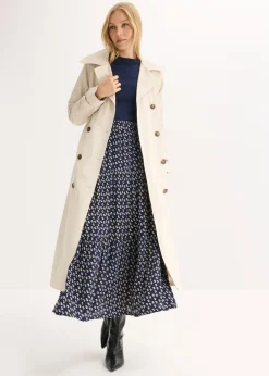 Best Falda maxi a capas con viscosa estructurada Mujer Faldas|Novedades