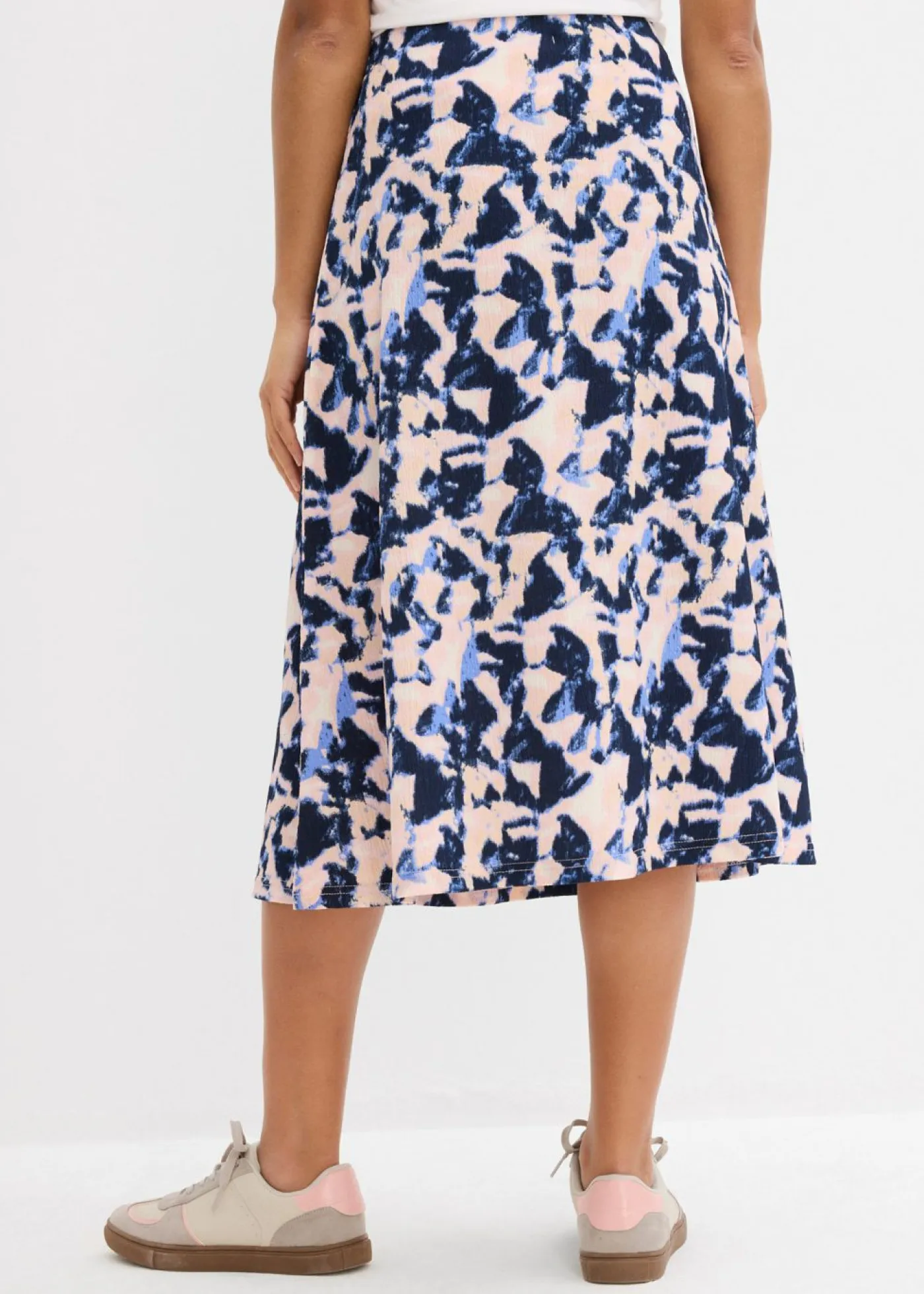 Falda midi con corte ancho Mujer Faldas