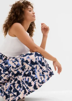 Falda midi con corte ancho Mujer Faldas