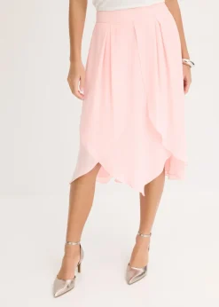 Clearance Falda midi con volantes Mujer Faldas