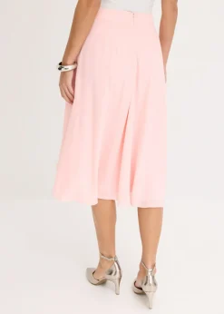 Clearance Falda midi con volantes Mujer Faldas