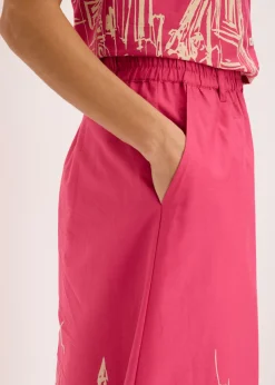 Discount Falda midi de algodón orgánico puro Mujer Faldas