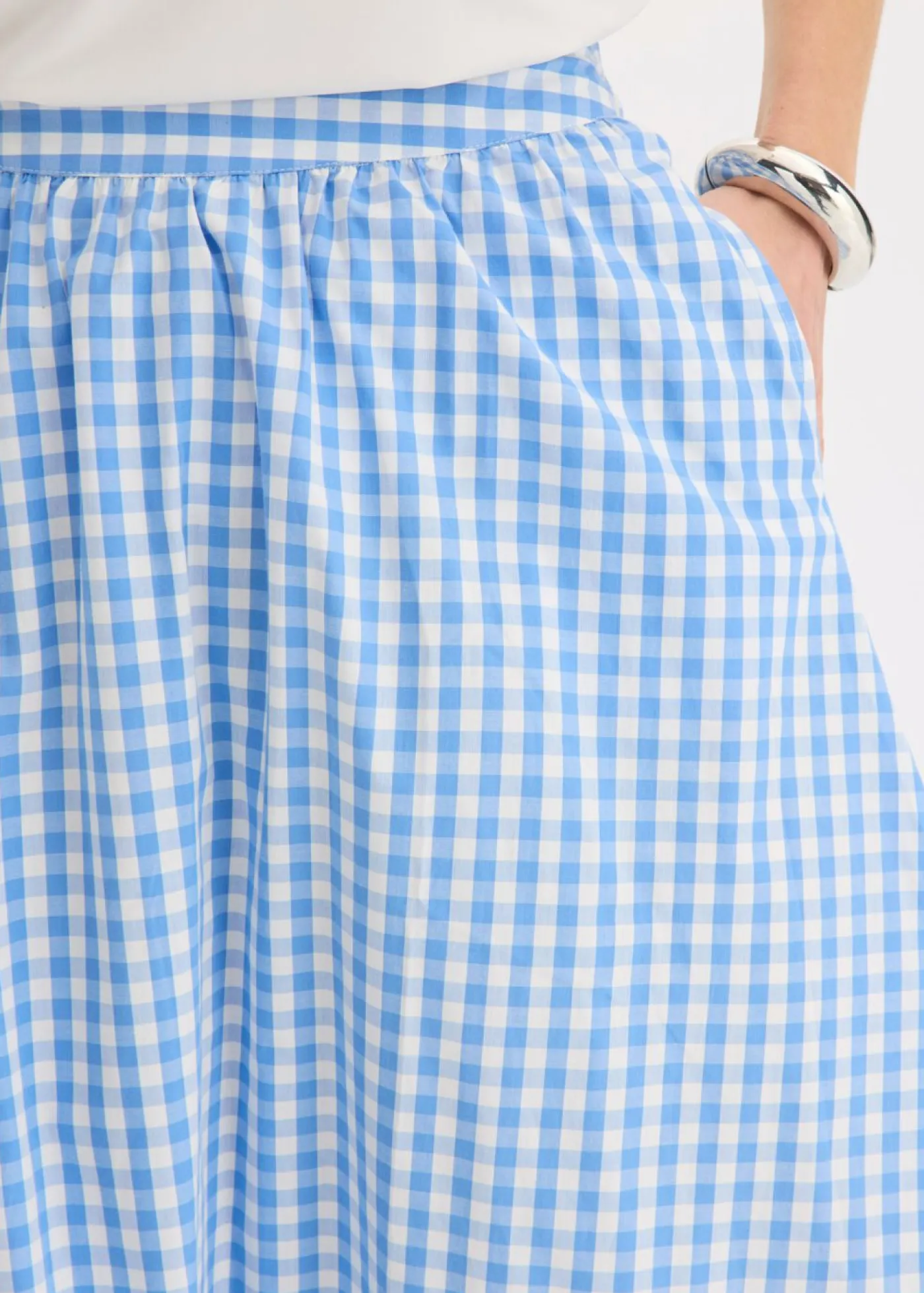 Sale Falda midi de algodón puro Mujer Faldas